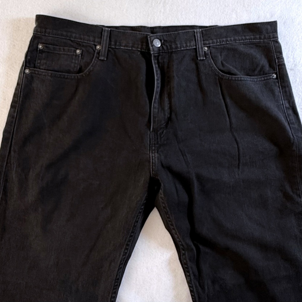 Levi's 569 Loose Straight Jeans Mens 38x32 Relaxed Fit Denim Black